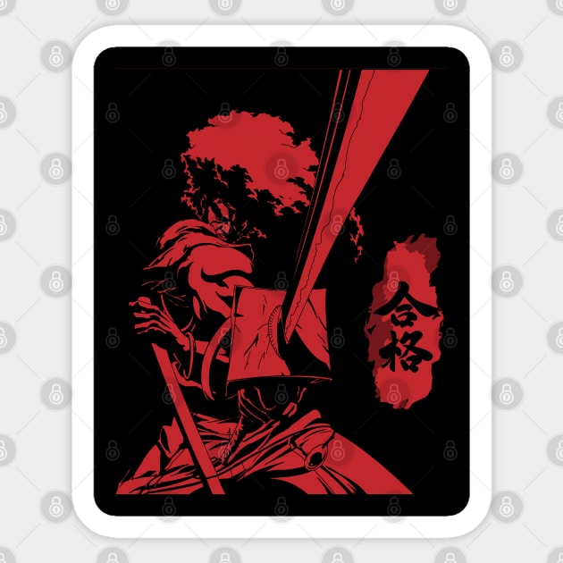 Afro Samurai-1 Sticker by LAN22